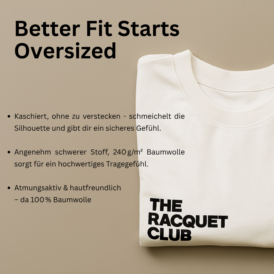 Oversize T-Shirt "Racquet Club"