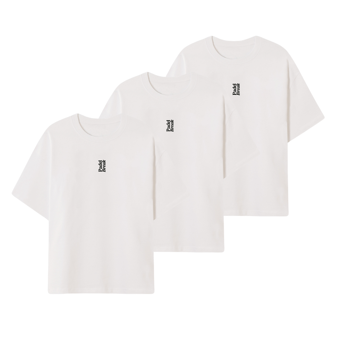 3x Bestseller T-Shirt "Padel Break" - Mengenvorteil