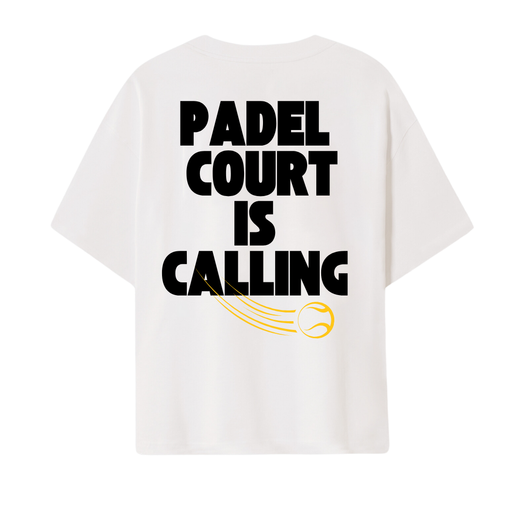 Oversize T-Shirt "Padel Court is Calling"