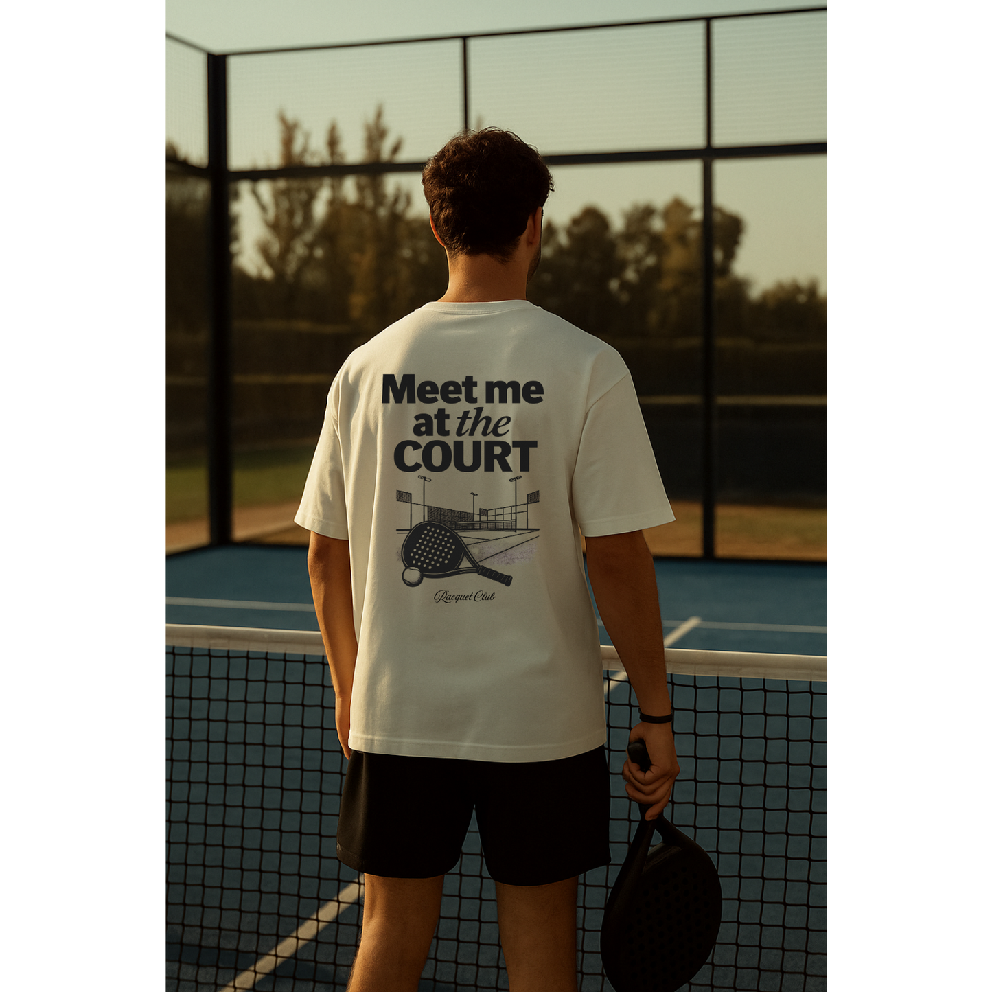 Oversize T-Shirt "Meet me at the Court"