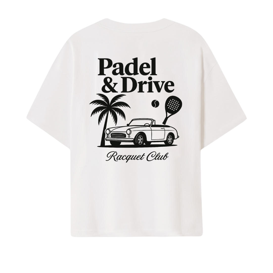 Oversize T-Shirt "PADEL & DRIVE"