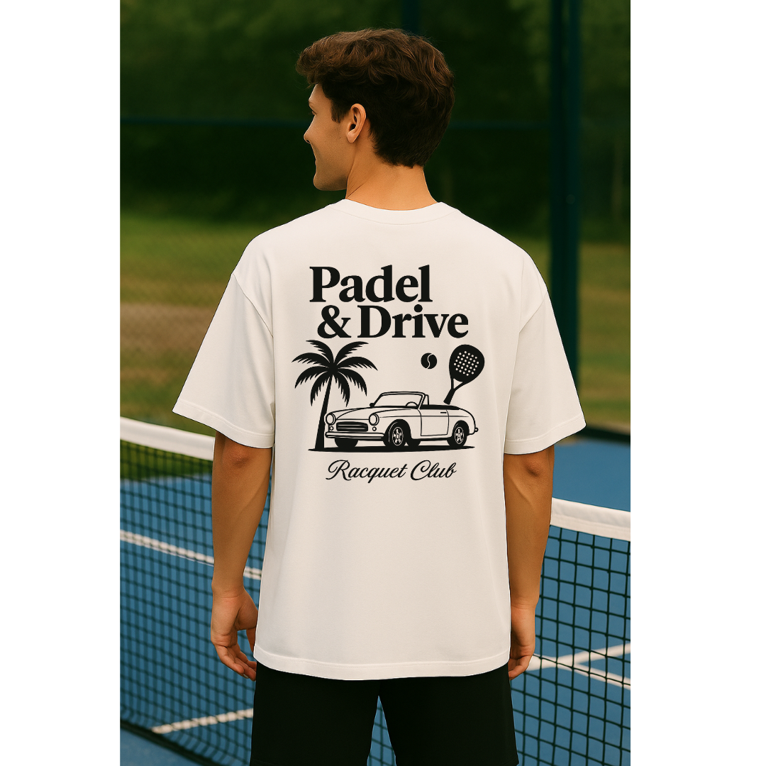 Oversize T-Shirt "PADEL & DRIVE"