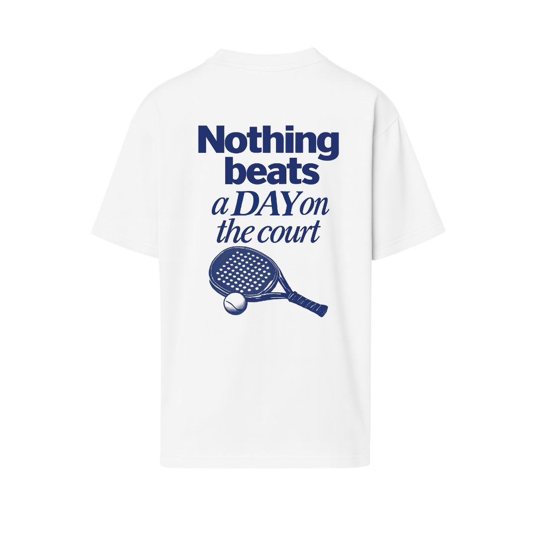 Oversize T-Shirt "Nothing beats me on Court"