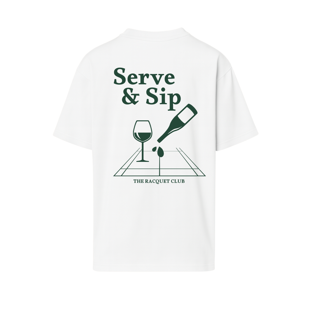 Oversize T-Shirt "Sip & Serve"