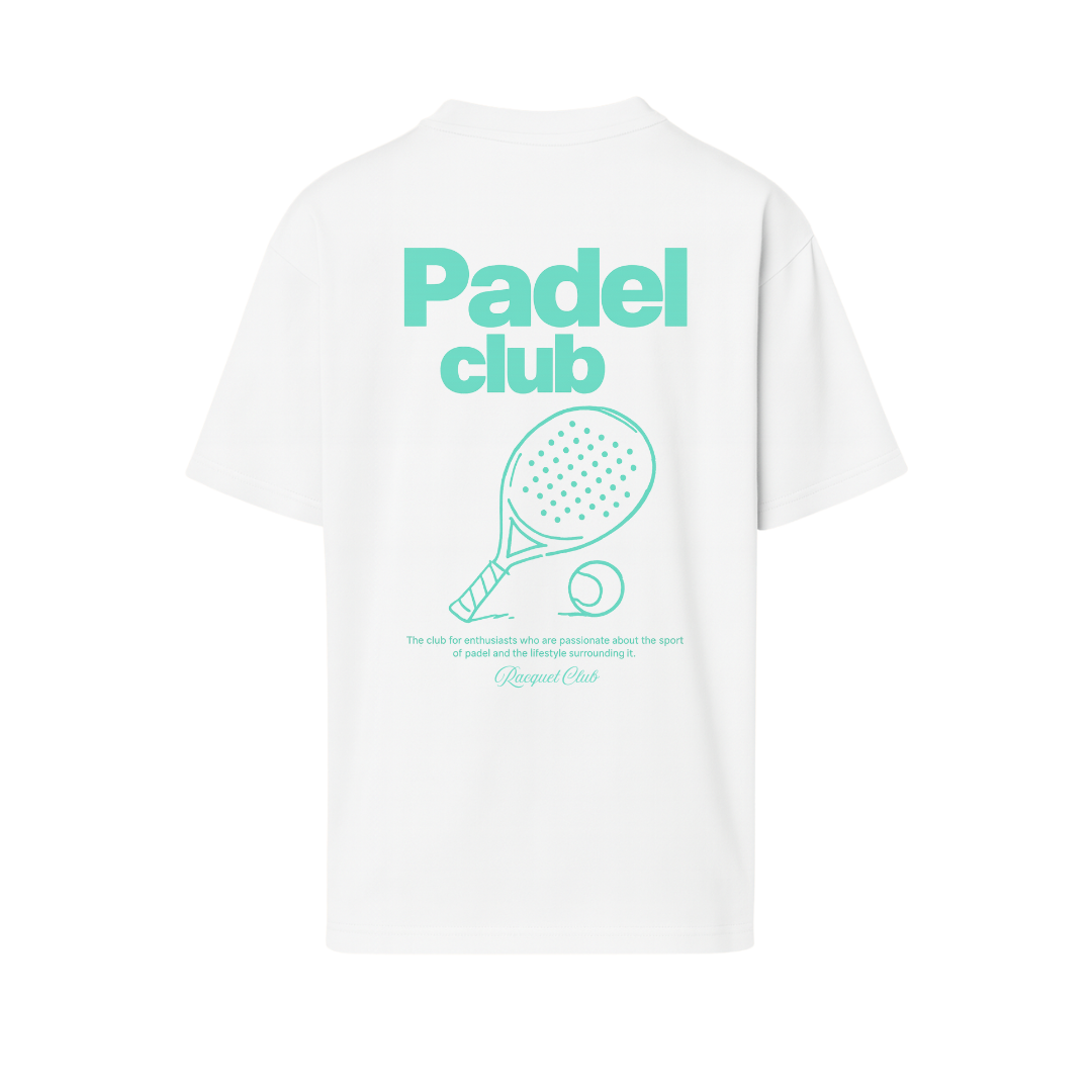 Oversize T-Shirt "Padel Club" - White