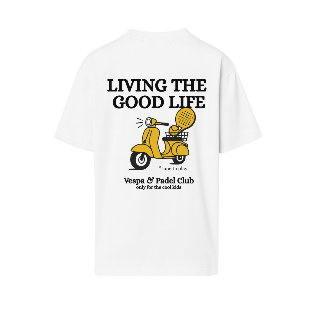 Oversized T-shirt "Vespa & Padel Club"