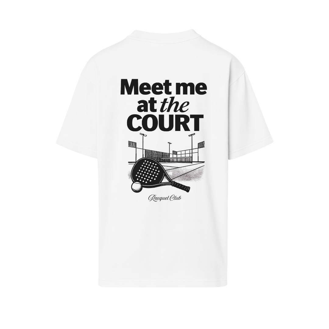 Oversized T-Shirt "Meet me at the Court"