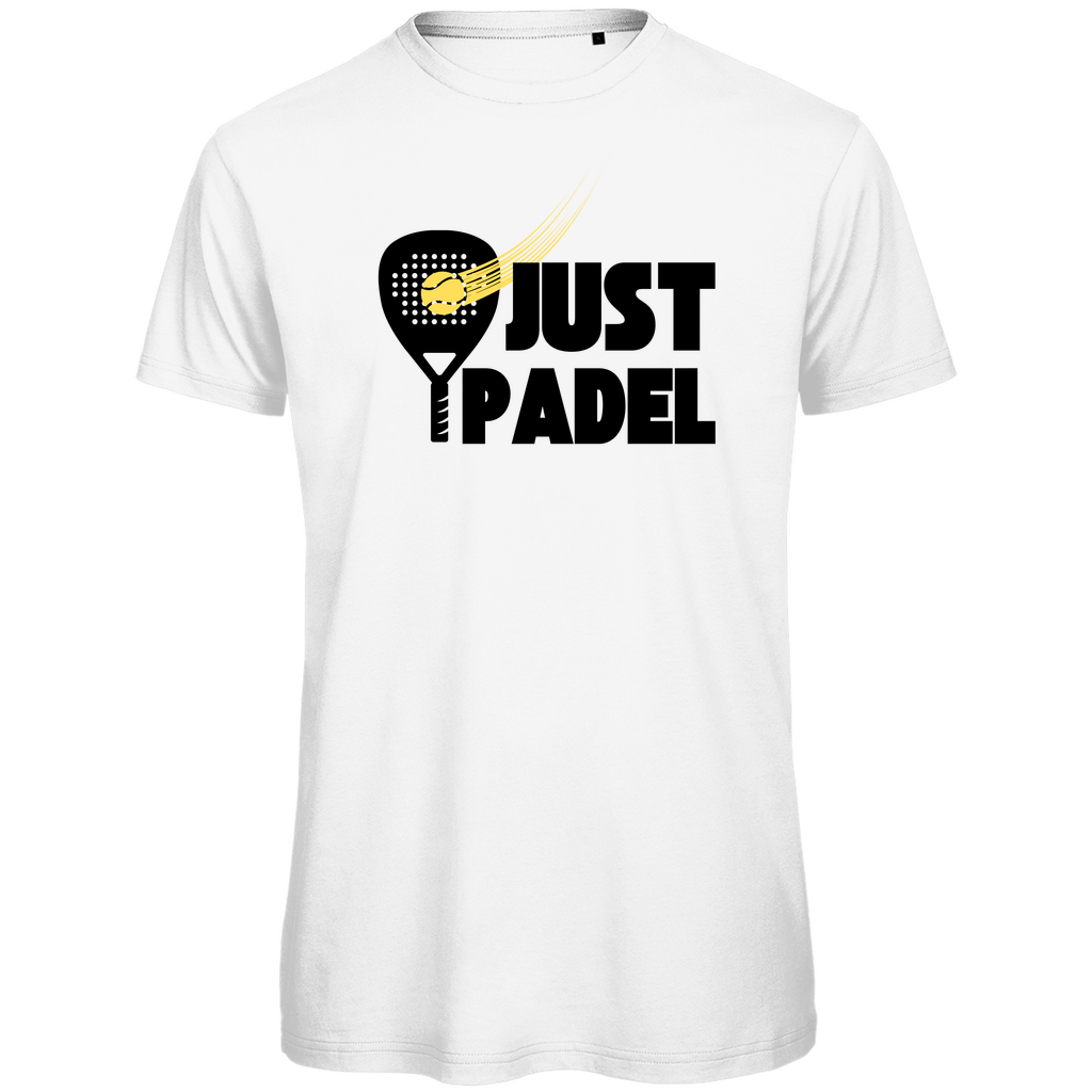 Basic Herren T-Shirt aus Bio-Baumwolle "Just Padel""