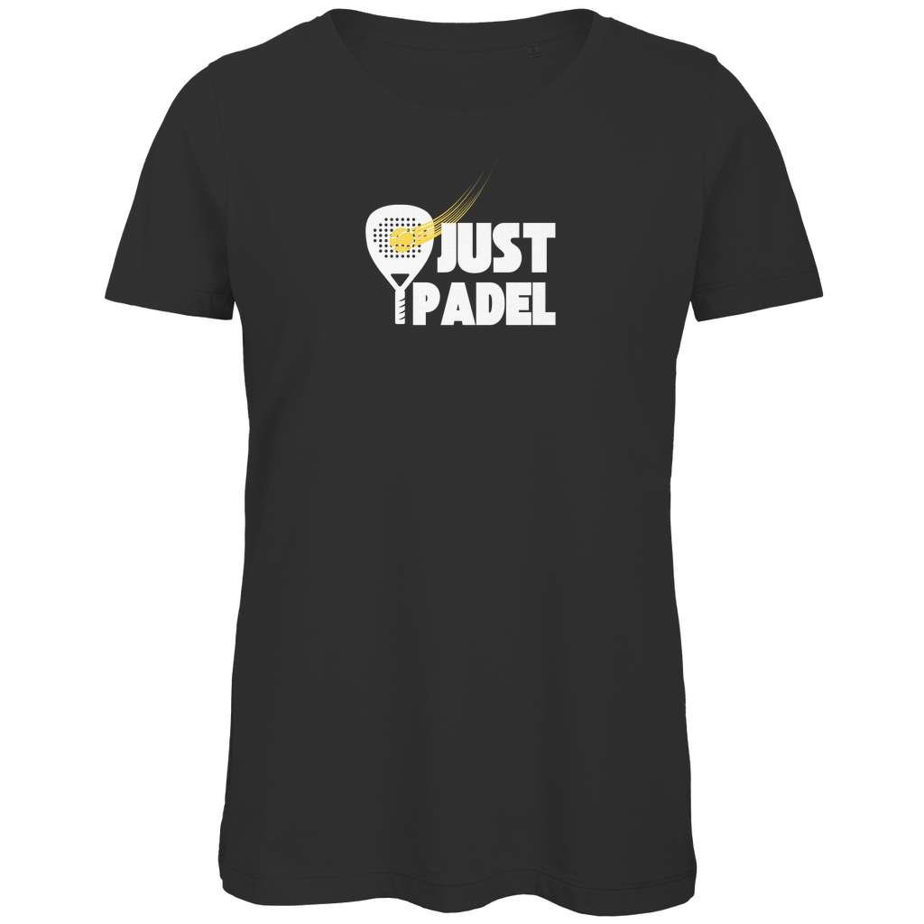 Basic Damen T-Shirt aus Bio-Baumwolle "Just Padel""