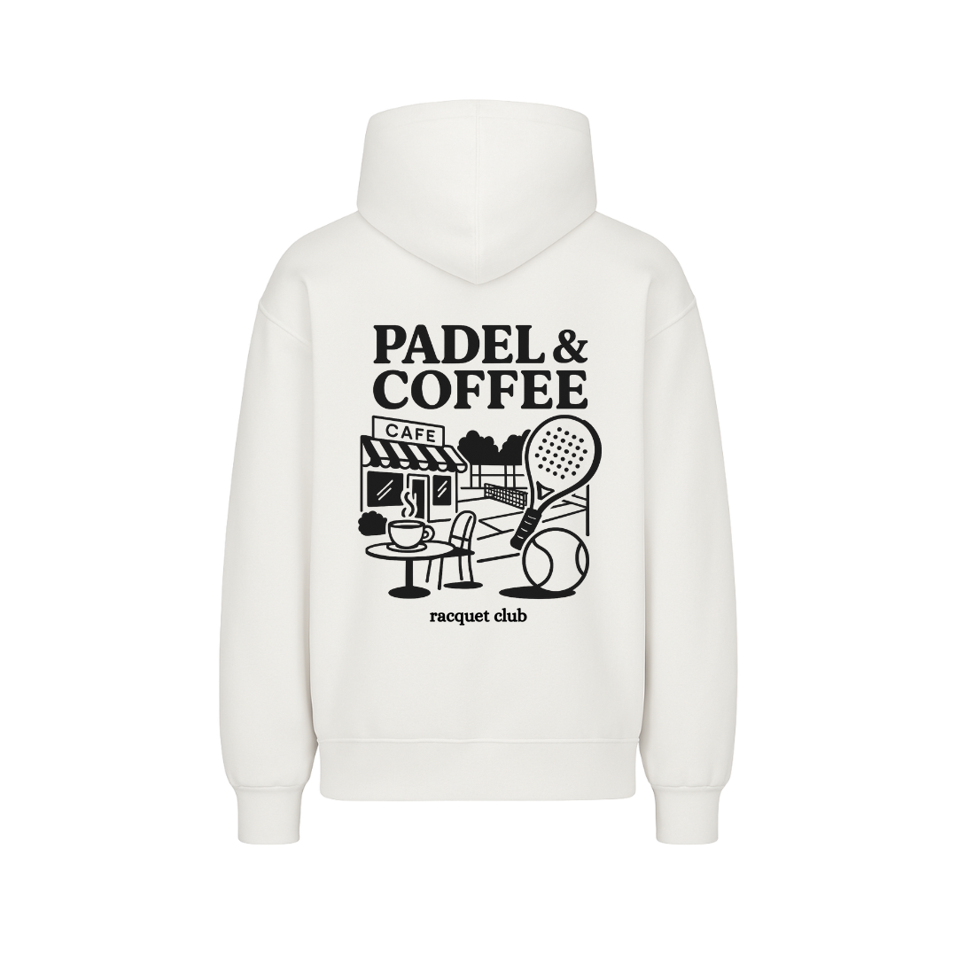 Oversize Hoodie "Padel & Coffee"