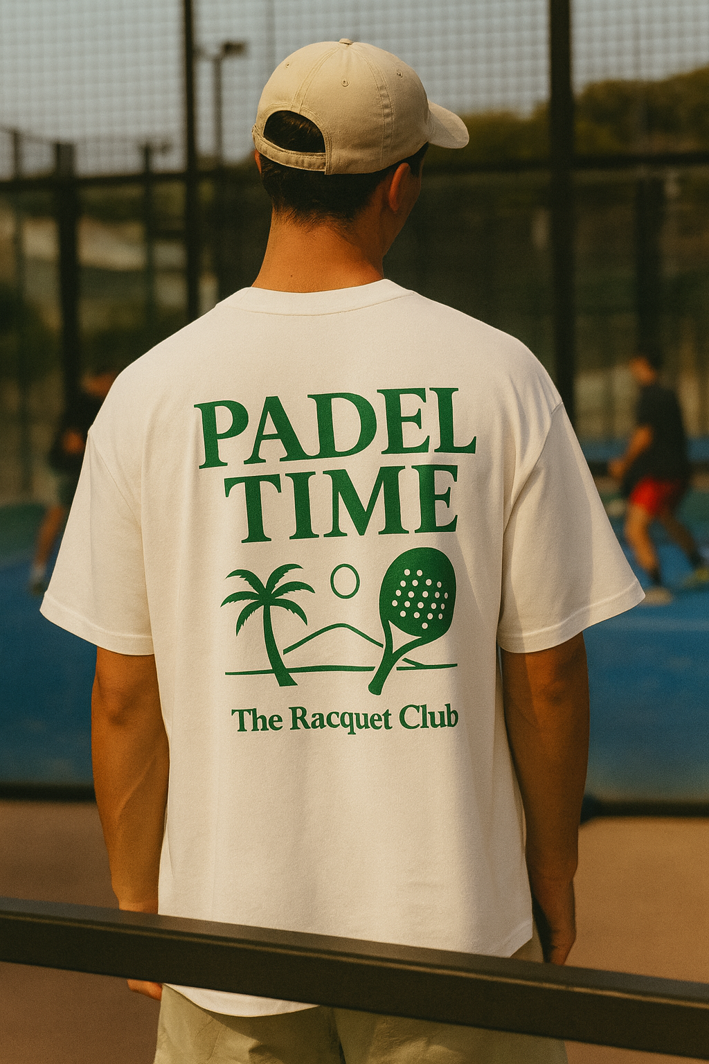 Oversize T-Shirt "Padel Palmen"