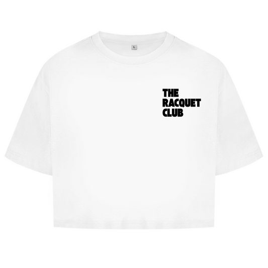 Damen Oversize Crop Top THE RACQUET CLUB