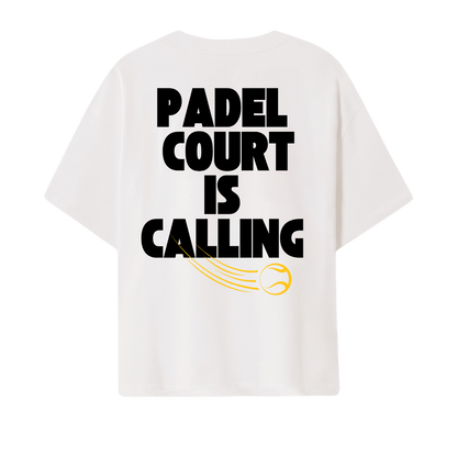 Oversize T-Shirt "Padel Court is Calling"