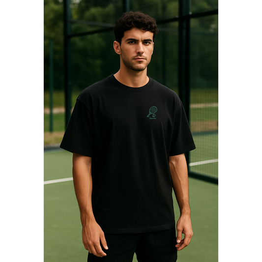 Oversize T-Shirt "Padel Club" - Black
