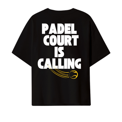 Oversize T-Shirt "Padel Court is Calling"