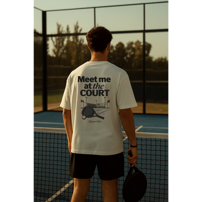 Oversize T-Shirt "Meet me at the Court"