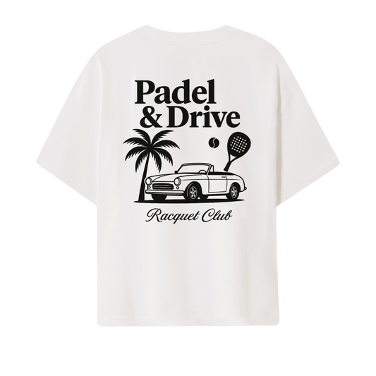 Oversize T-Shirt "PADEL & DRIVE"
