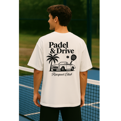 Oversize T-Shirt "PADEL & DRIVE"