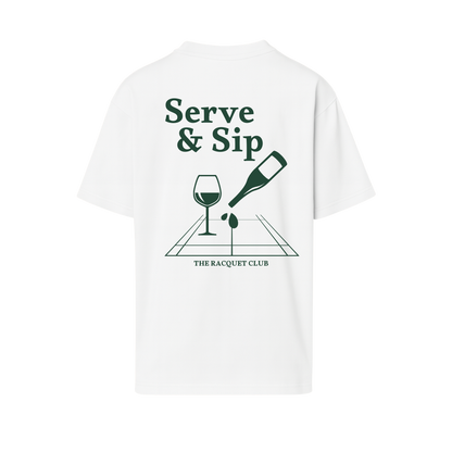 Oversize T-Shirt "Sip & Serve"