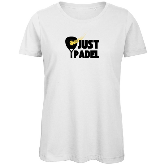 Basic Damen T-Shirt aus Bio-Baumwolle "Just Padel""