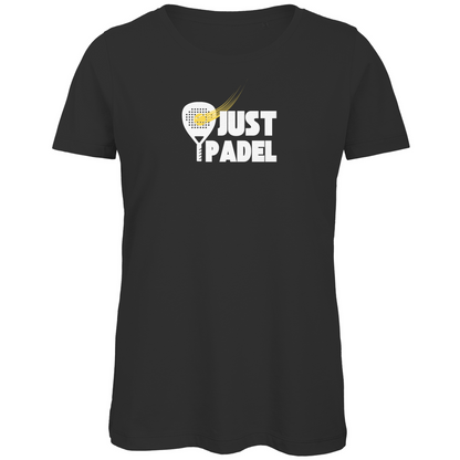 Basic Damen T-Shirt aus Bio-Baumwolle "Just Padel""
