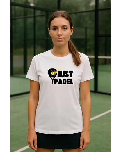 Basic Damen T-Shirt aus Bio-Baumwolle "Just Padel""