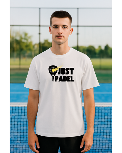 Basic Herren T-Shirt aus Bio-Baumwolle "Just Padel""