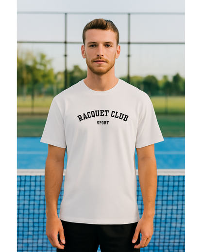 Basic Herren T-Shirt aus Bio-Baumwolle "Racquet Club""