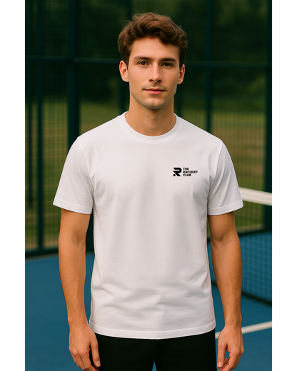 Basic Herren T-Shirt aus Bio-Baumwolle "Racquet  Club Logo"