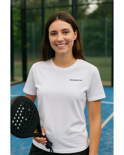 Basic Damen T-Shirt aus Bio-Baumwolle "Racquet Club"